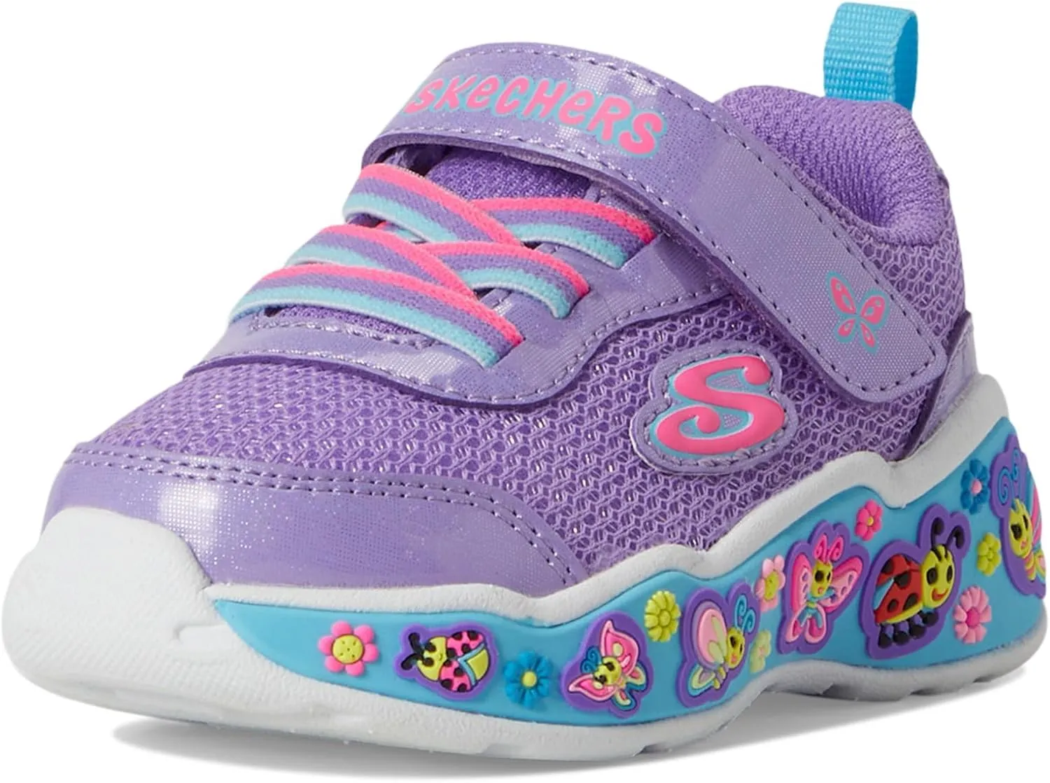 SKECHERS Girl's Play Scene-Fun Squad Sneaker