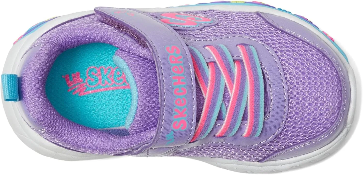 SKECHERS Girl's Play Scene-Fun Squad Sneaker
