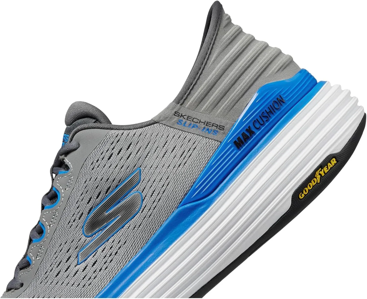 Skechers Men's Hands Free Slip-ins Max Cushioning Suspension-Linear Focus Sneaker