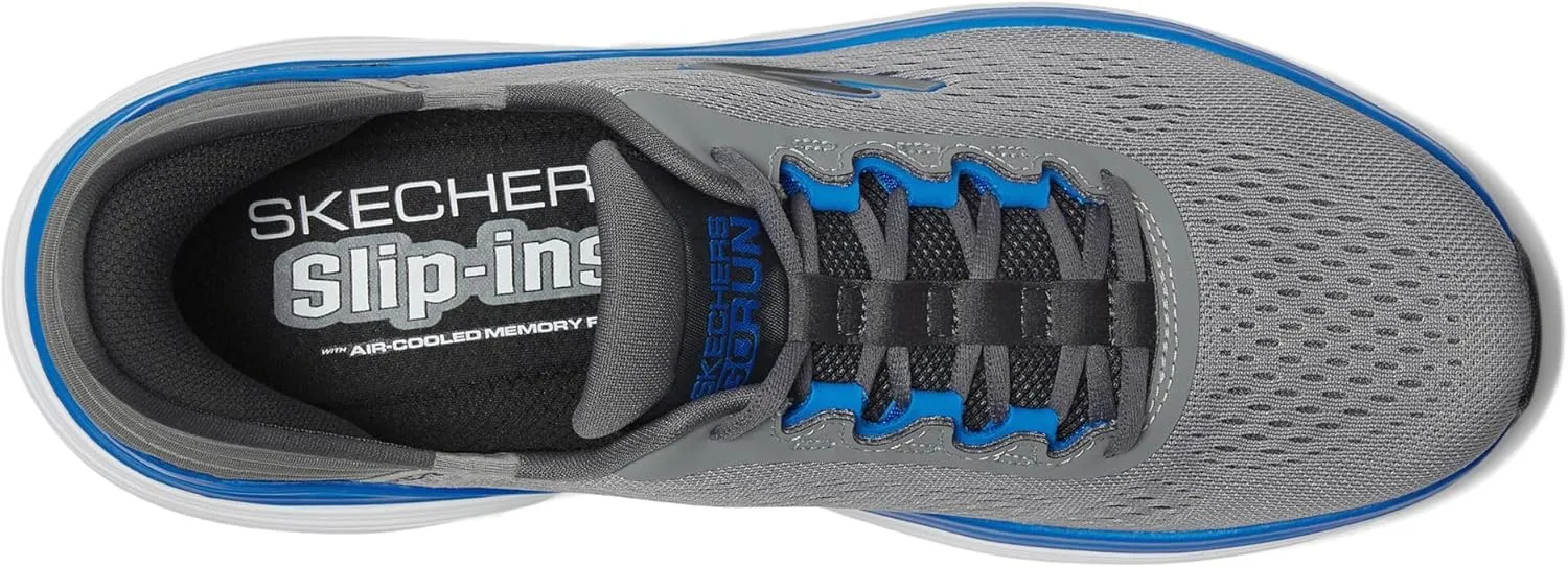Skechers Men's Hands Free Slip-ins Max Cushioning Suspension-Linear Focus Sneaker