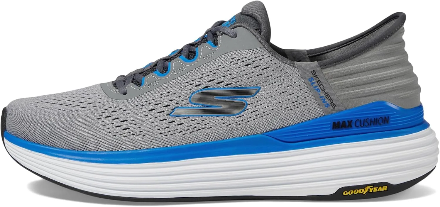 Skechers Men's Hands Free Slip-ins Max Cushioning Suspension-Linear Focus Sneaker
