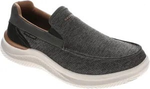 Skechers USA Men's Men's Hasting-Marco Sneaker, Grey/Black, 7.5
