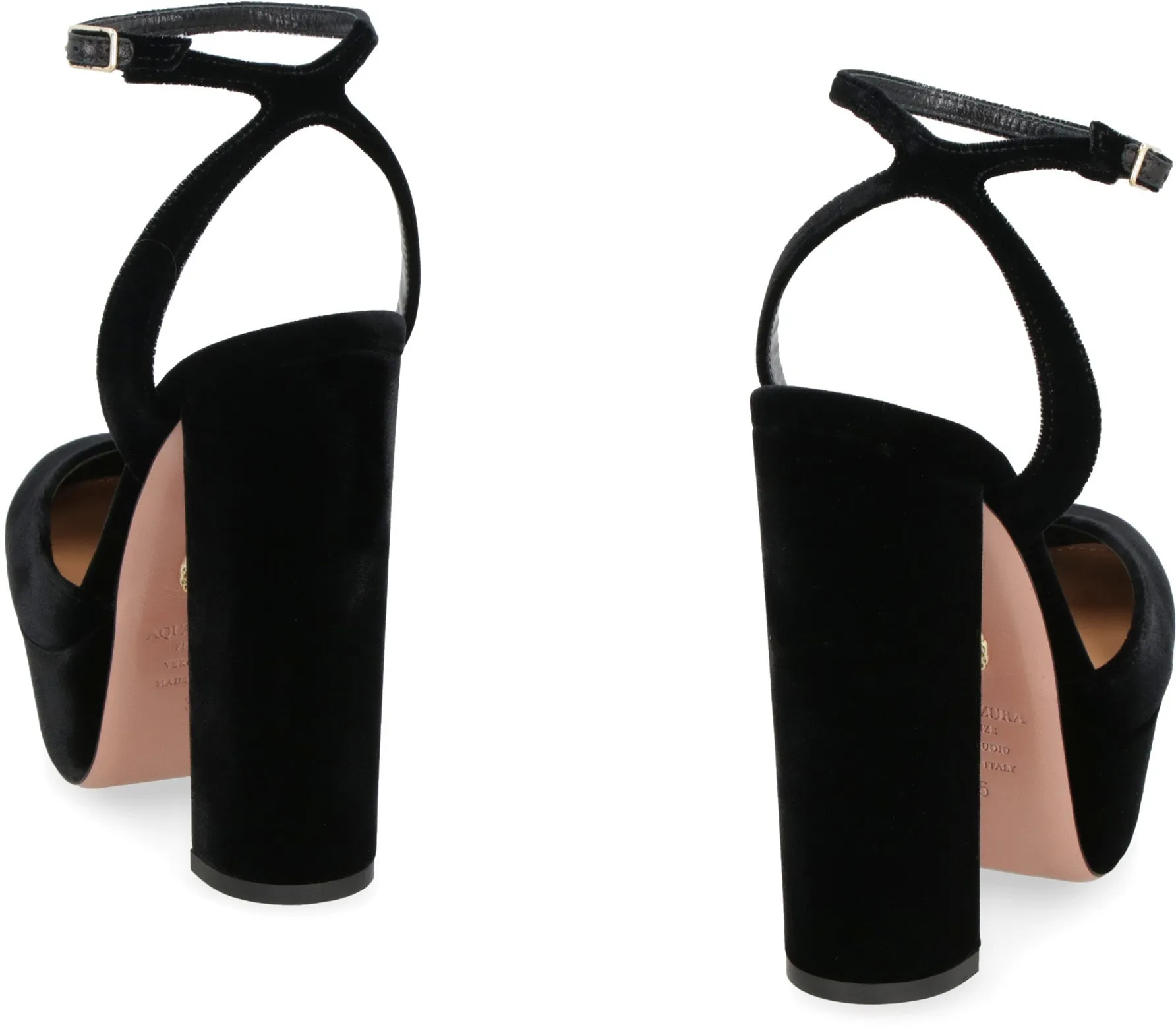 So High velvet platform pump
