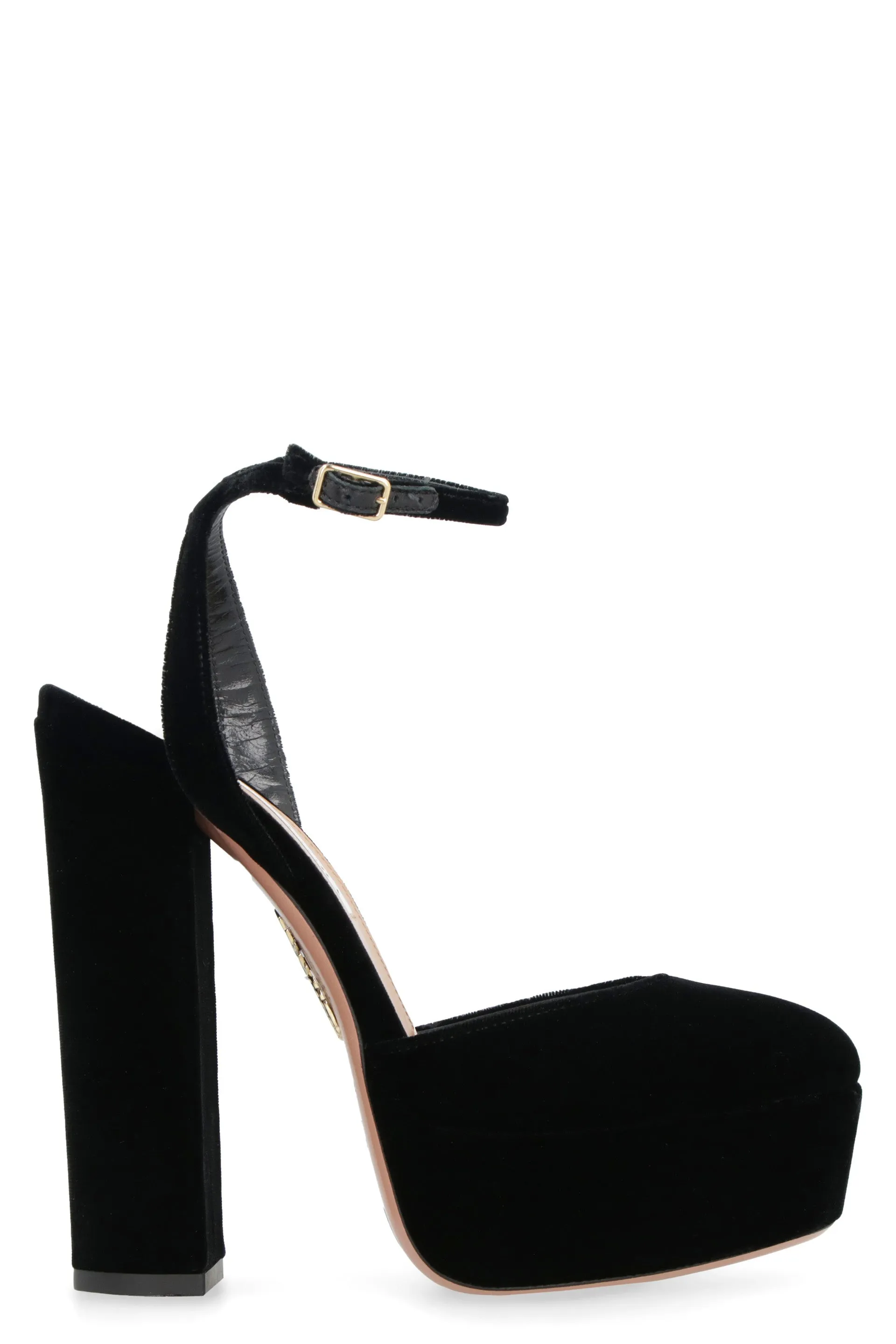 So High velvet platform pump