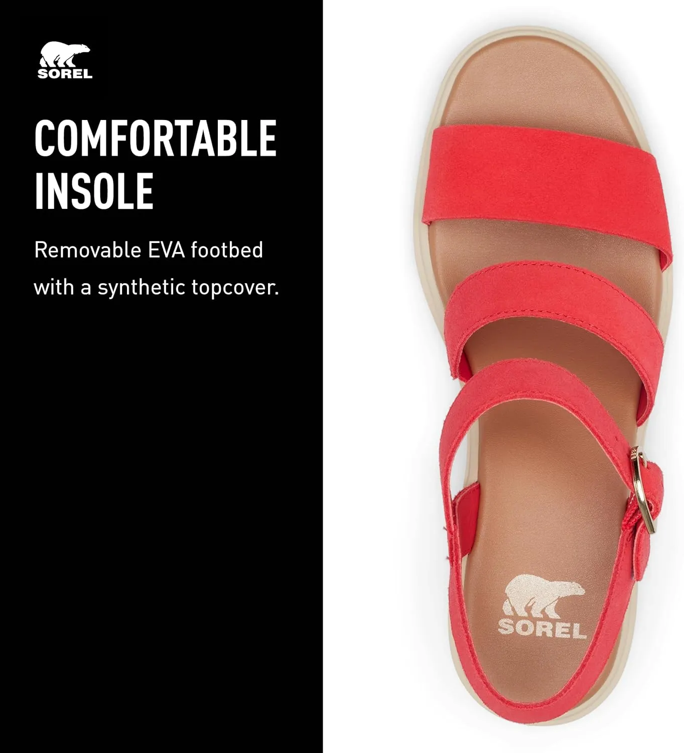 Sorel Women's Joanie Heel Ankle Strap Sandals