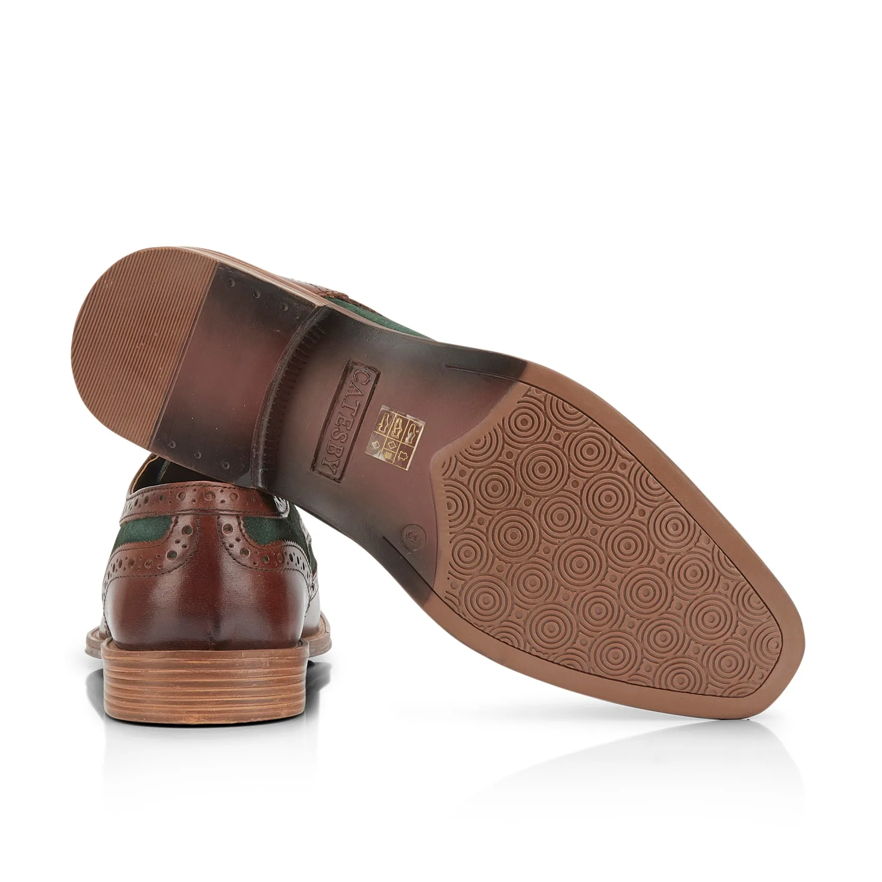 Spey Men's Brogue Shoes - Brown