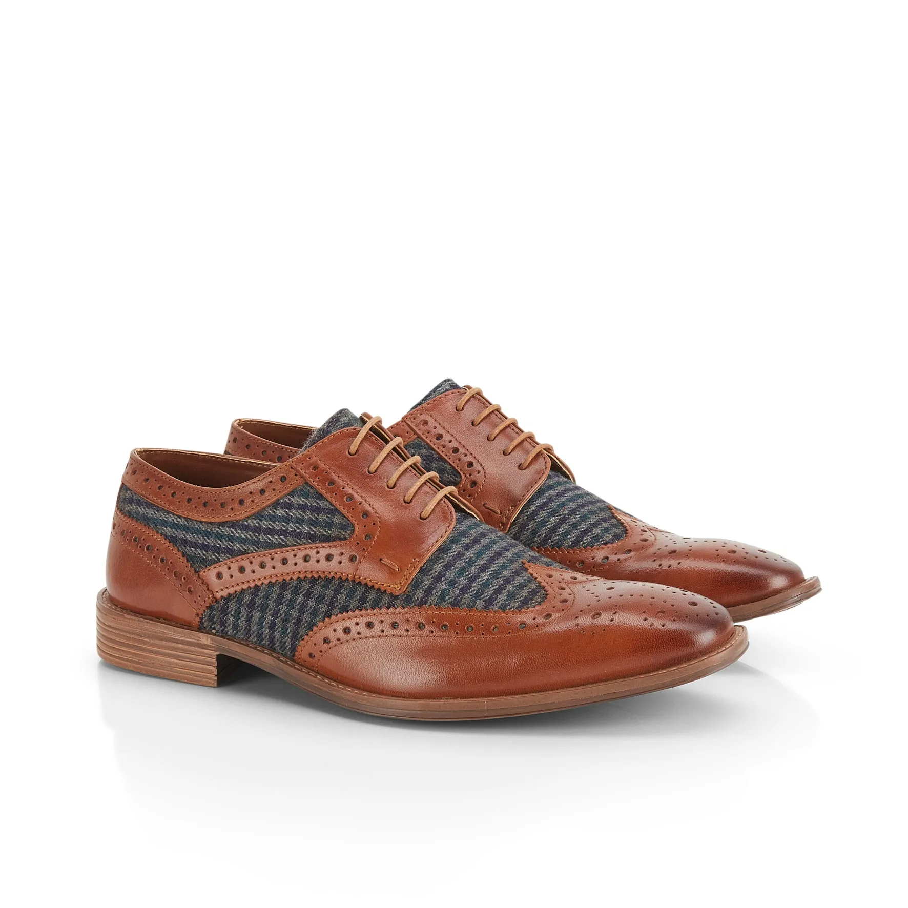 Spey Men's Brogue Shoes - Tan