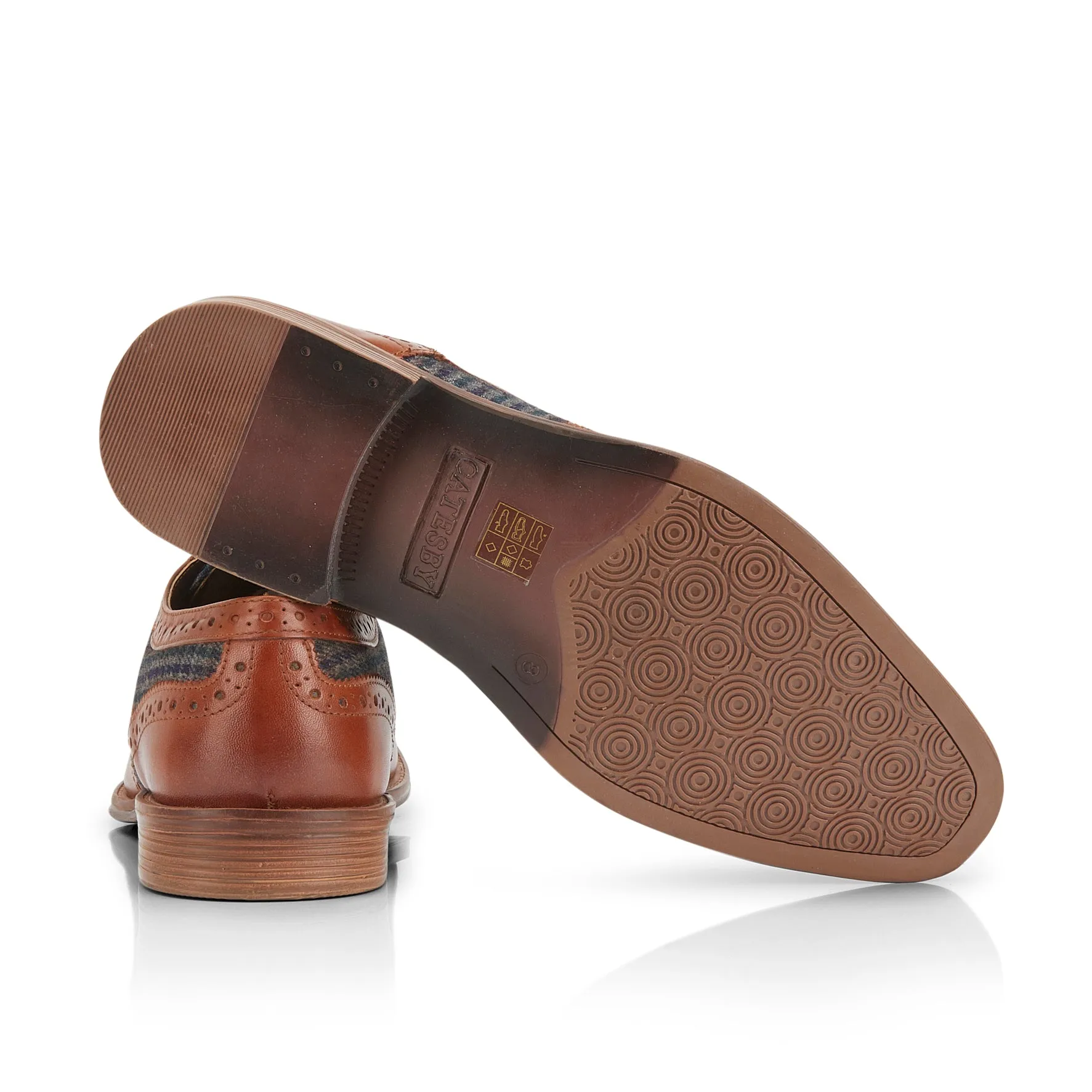 Spey Men's Brogue Shoes - Tan