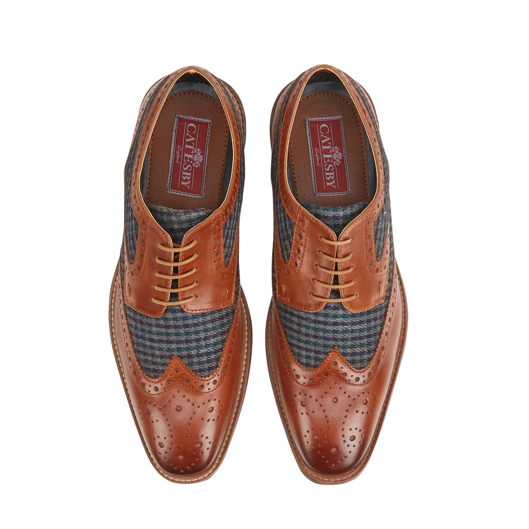 Spey Men's Brogue Shoes - Tan