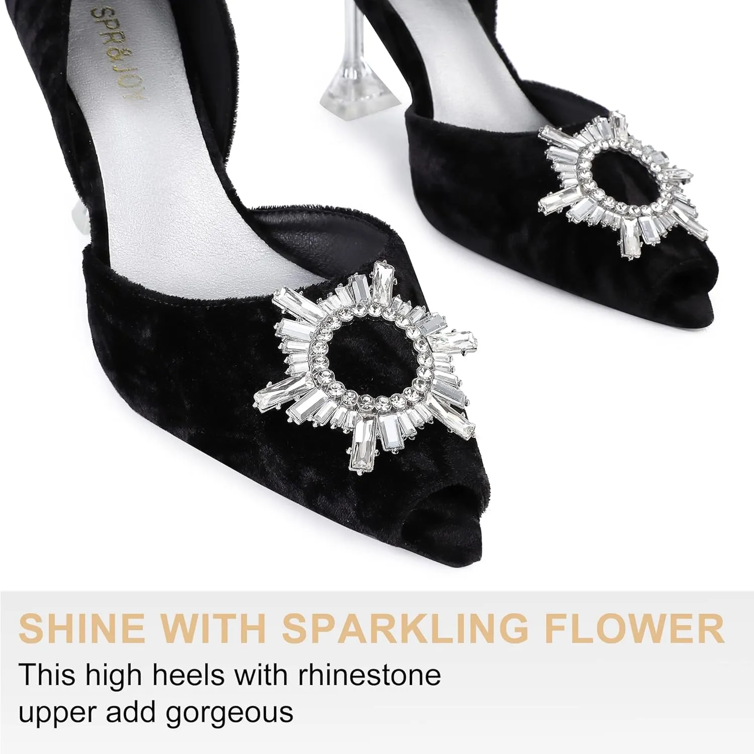SPR&JOY Women's Pumps Comfort Closed Toe Low Heel Pump Dress Office Wedding Shoes for Women