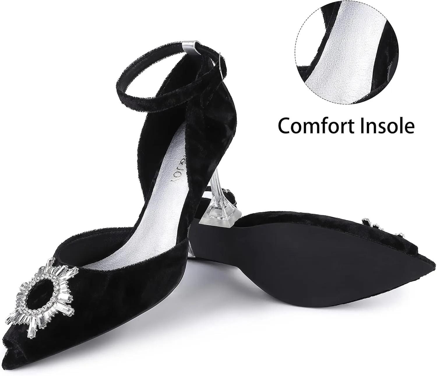 SPR&JOY Women's Pumps Comfort Closed Toe Low Heel Pump Dress Office Wedding Shoes for Women