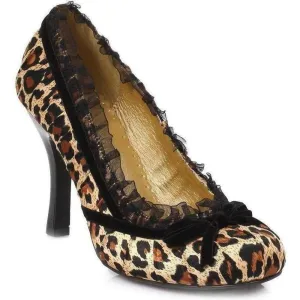 SS-406-DOLL Costume Pump | Leopard Genuine Satin