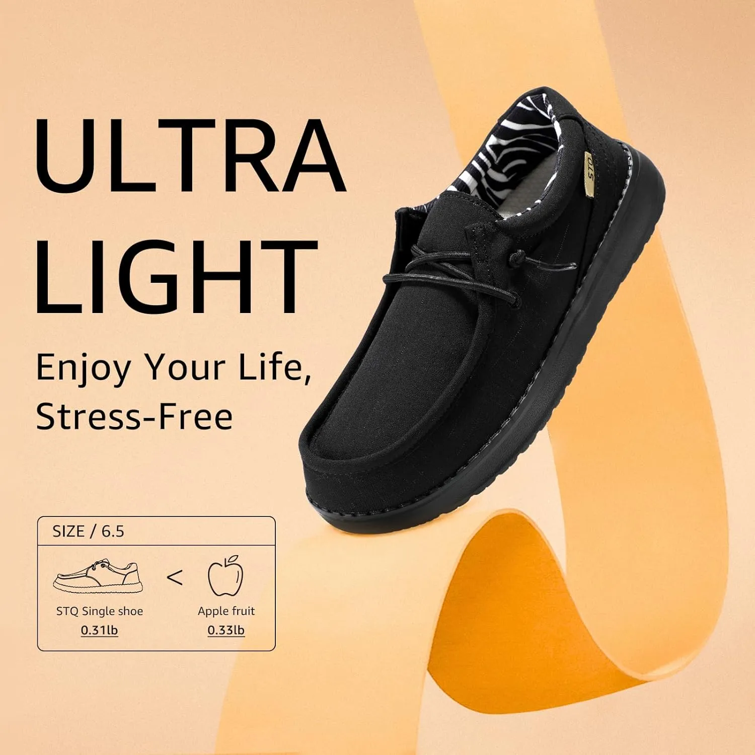 STQ Women's Orthopedic Loafers丨Lightweight Casual Boat Shoes for Plantar Fasciitis