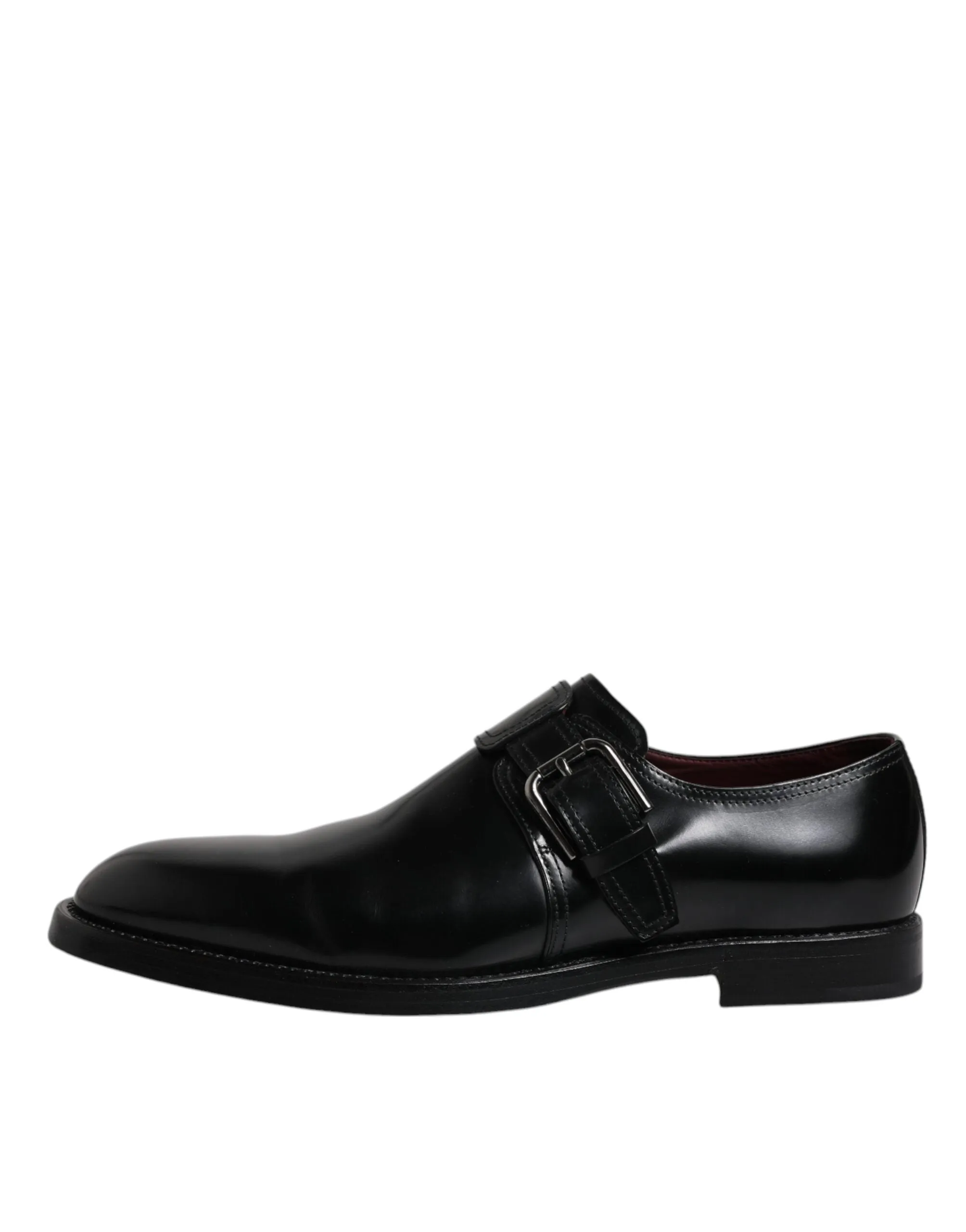 Strap Monk Leather Impressive variety Shoes Formal Black Advanced & Gabbana Derby Dolce