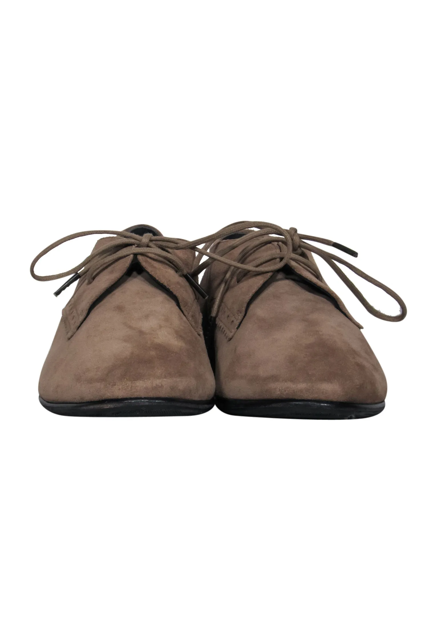 Suede 9.5 Balenciaga Loafers Lace-Up - Oxford Specially designed Sz Tan In-demand product