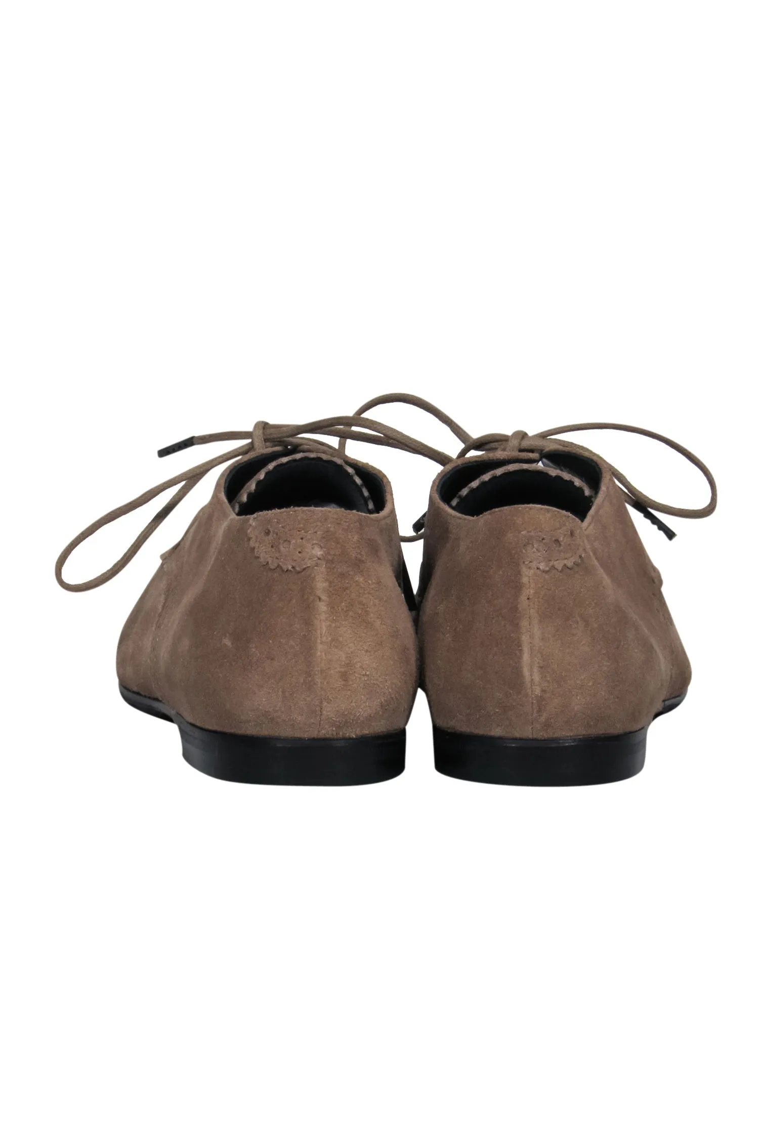 Suede 9.5 Balenciaga Loafers Lace-Up - Oxford Specially designed Sz Tan In-demand product