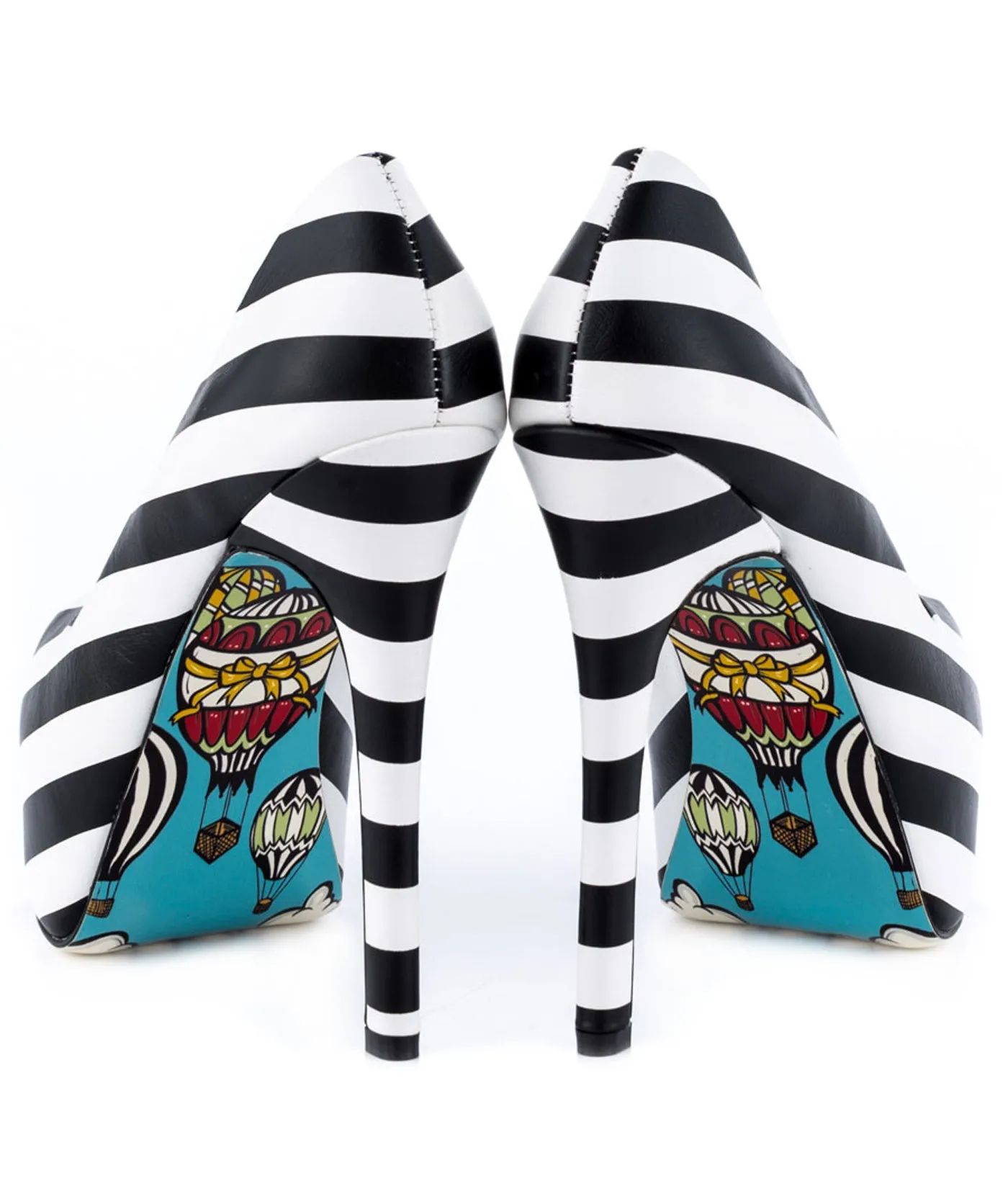 Sydney Striped Leather Platforms