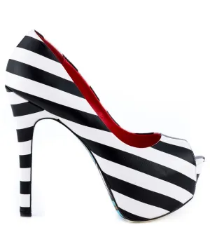 Sydney Striped Leather Platforms