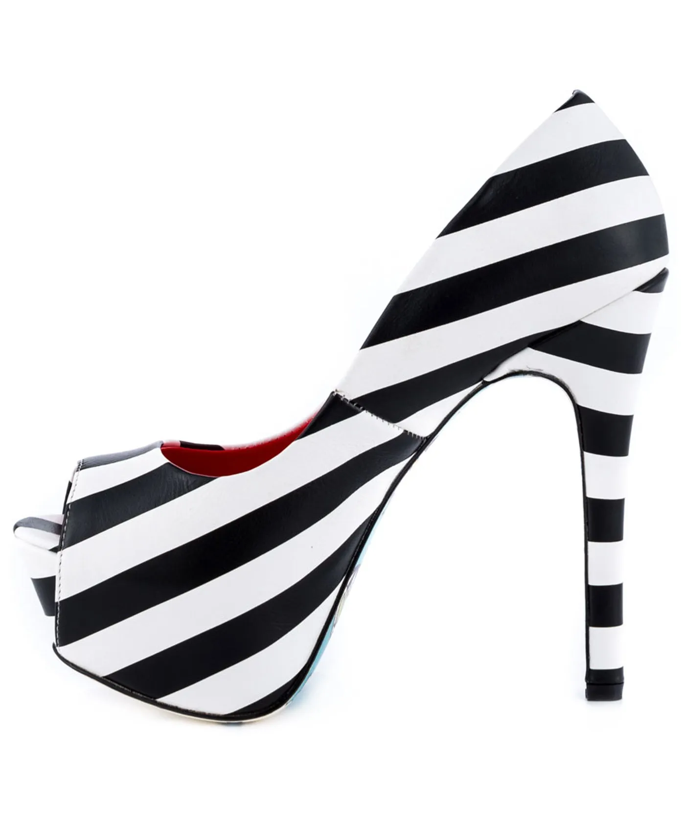 Sydney Striped Leather Platforms