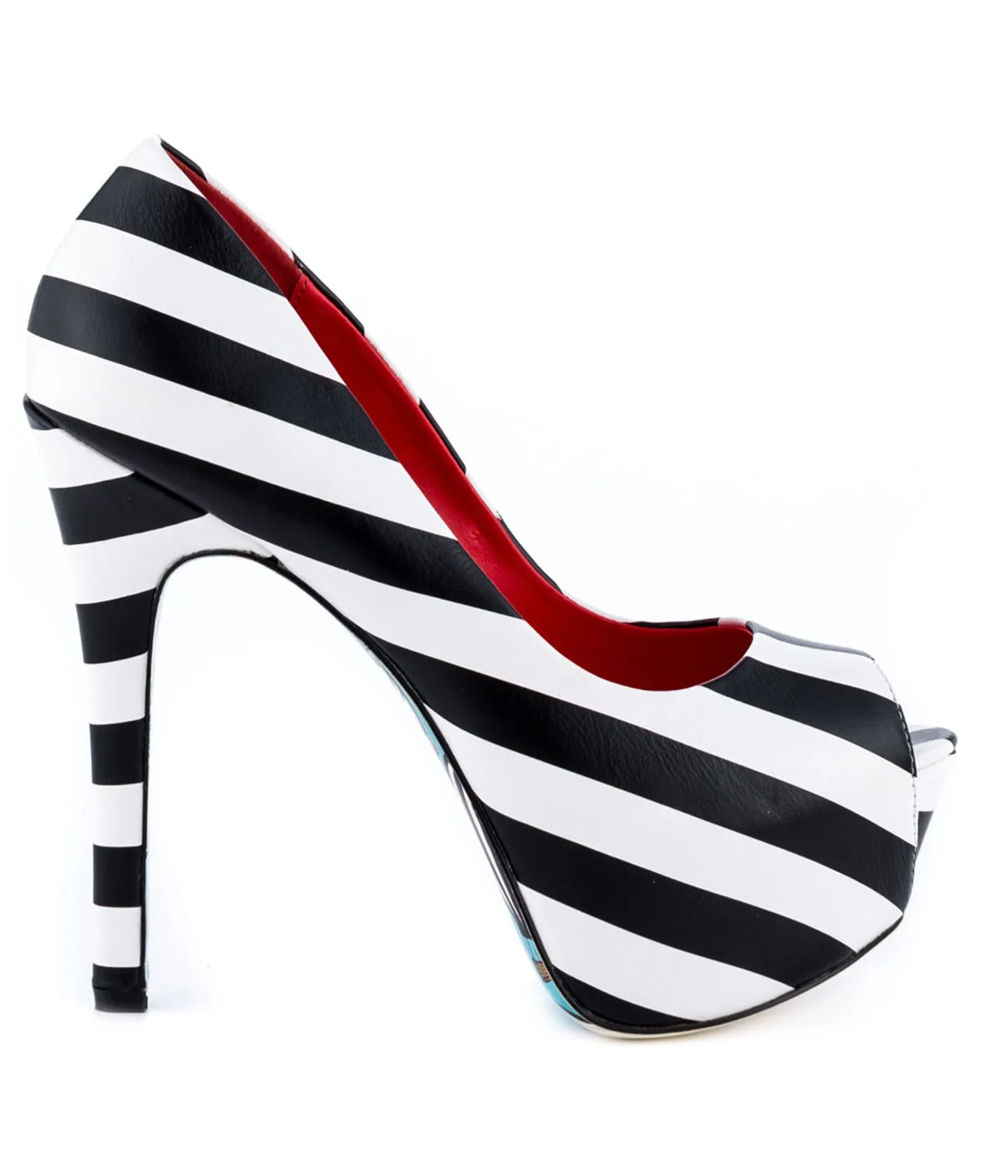 Sydney Striped Leather Platforms