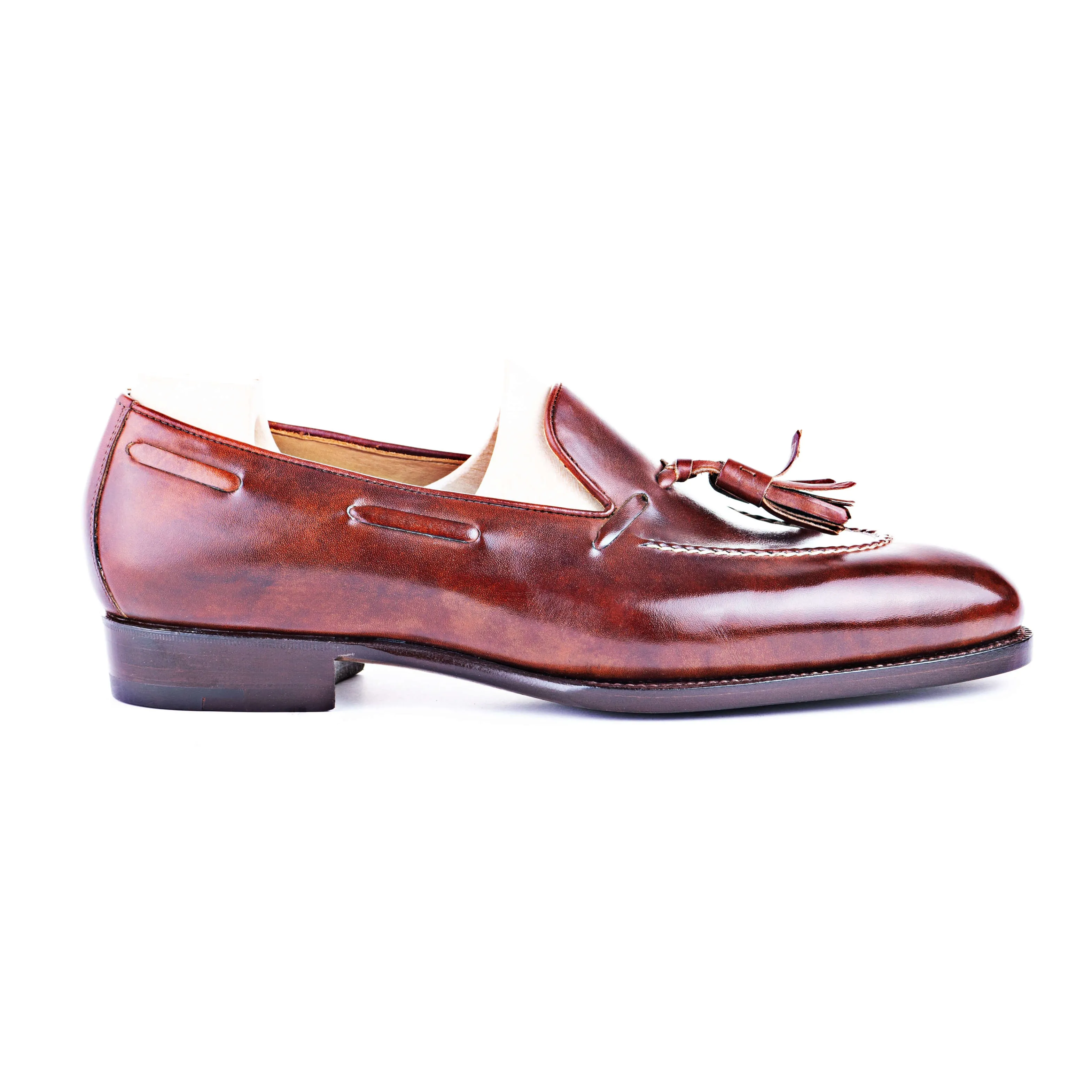 Tassel Loafer with hand stitched apron