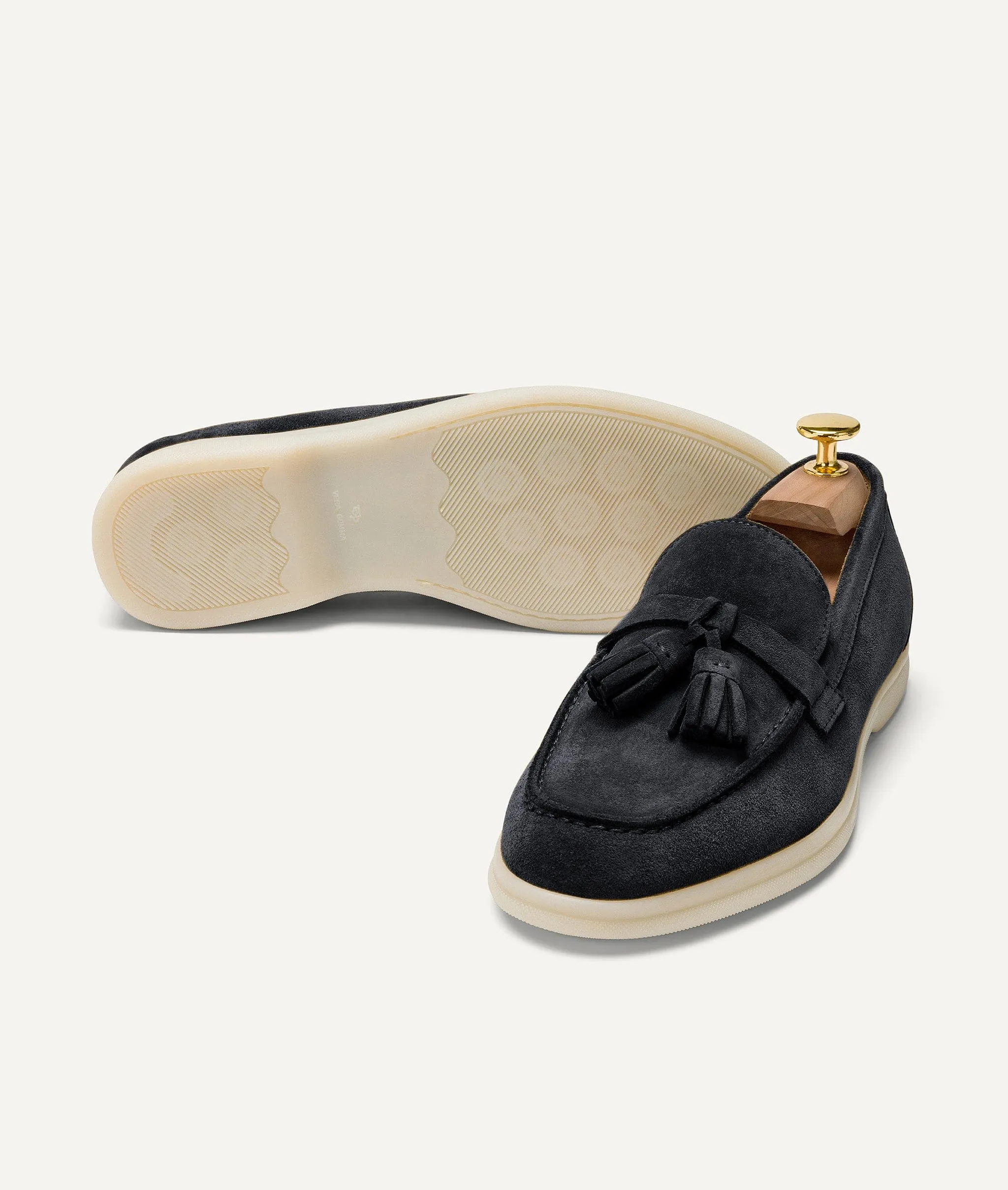 Tassel Slipper in Suede