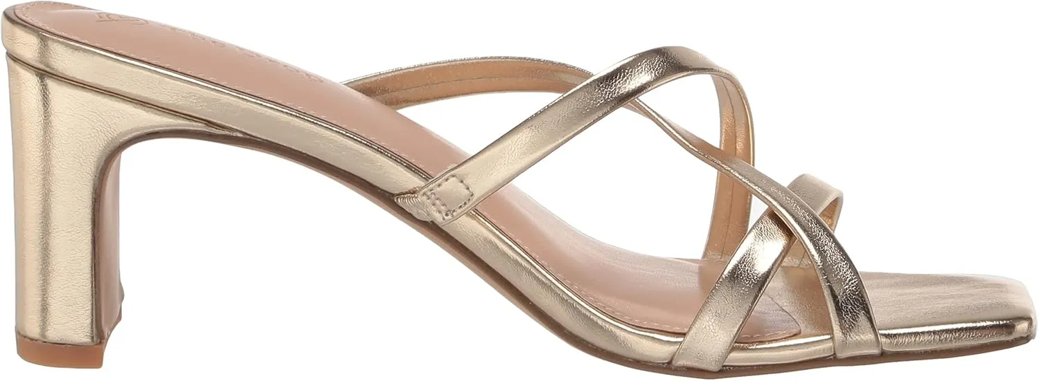 The Drop Women's Amelie Strappy Square Toe Heeled Sandal