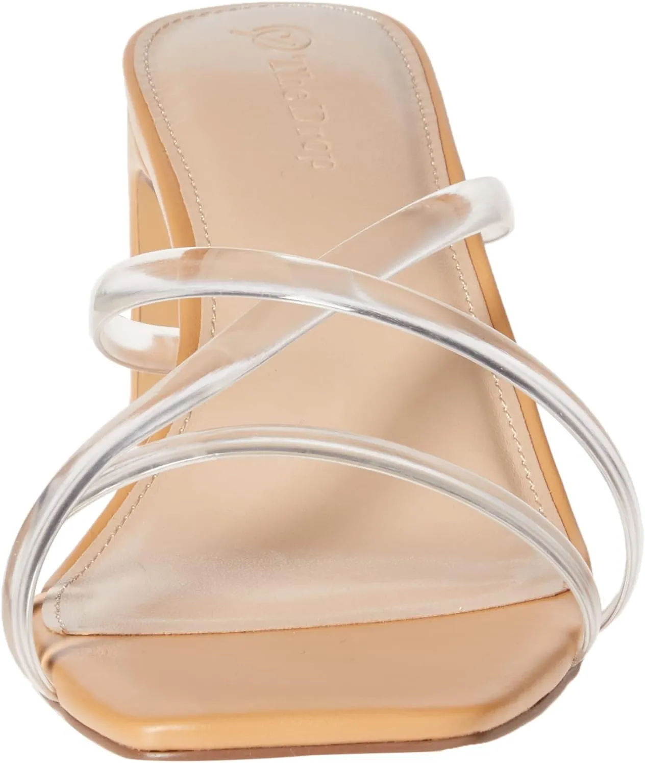 The Drop Women's Amelie Strappy Square Toe Heeled Sandal