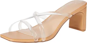The Drop Women's Amelie Strappy Square Toe Heeled Sandal