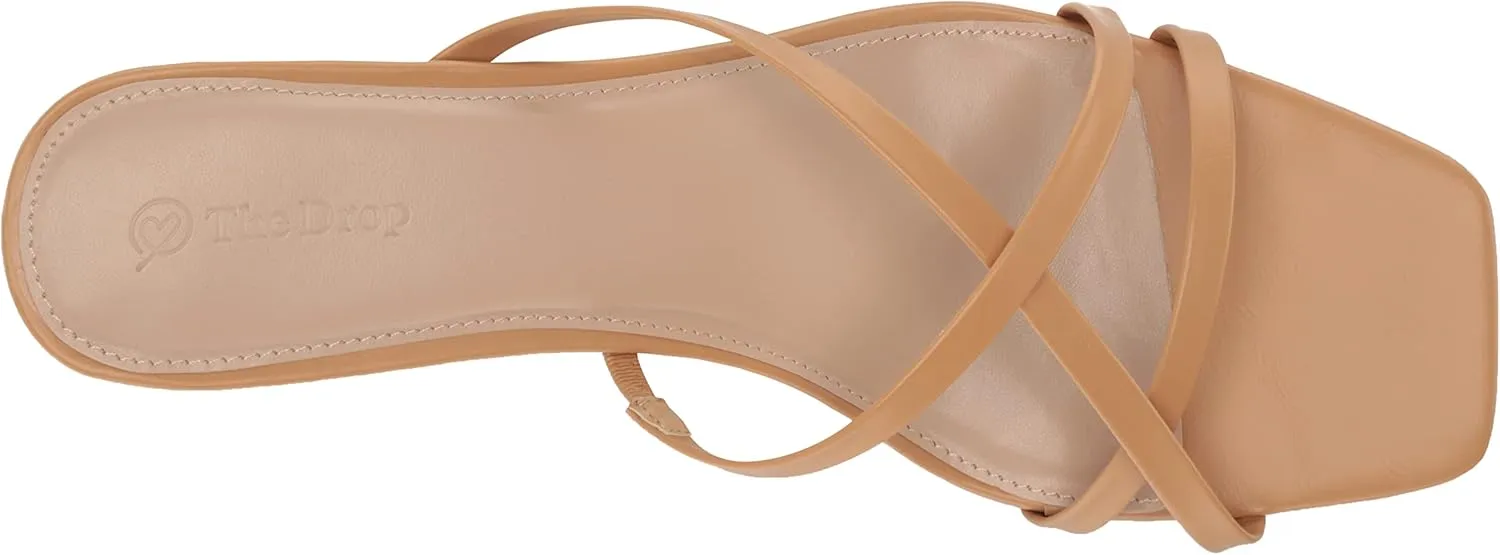 The Drop Women's Amelie Strappy Square Toe Heeled Sandal