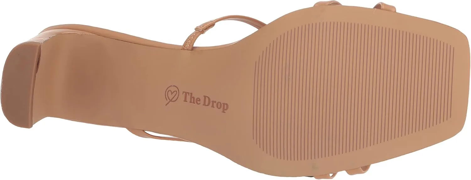 The Drop Women's Amelie Strappy Square Toe Heeled Sandal
