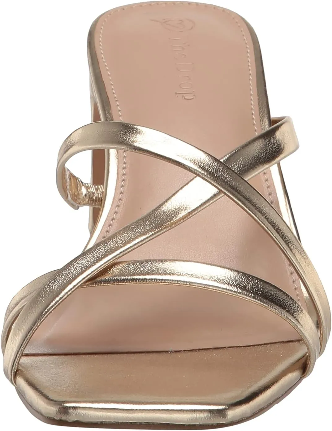 The Drop Women's Amelie Strappy Square Toe Heeled Sandal