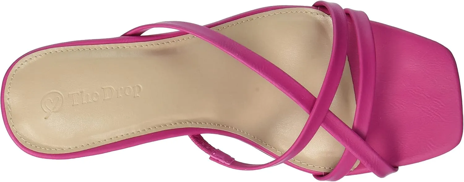 The Drop Women's Amelie Strappy Square Toe Heeled Sandal