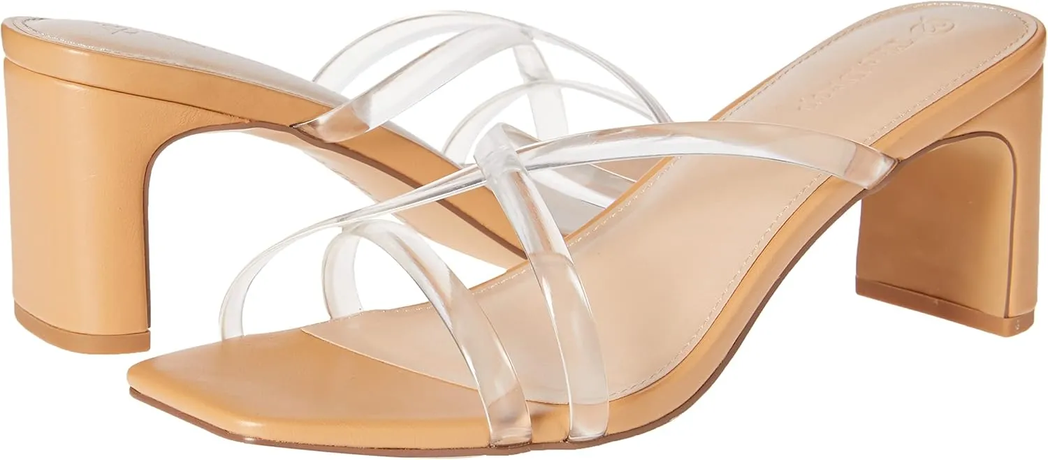 The Drop Women's Amelie Strappy Square Toe Heeled Sandal