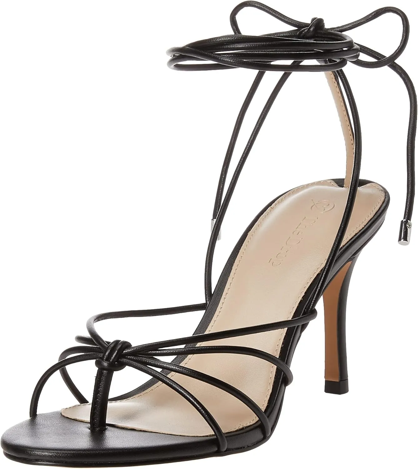 The Drop Women's Archie Lace-up Strappy Heeled Sandal Open Toe Heels