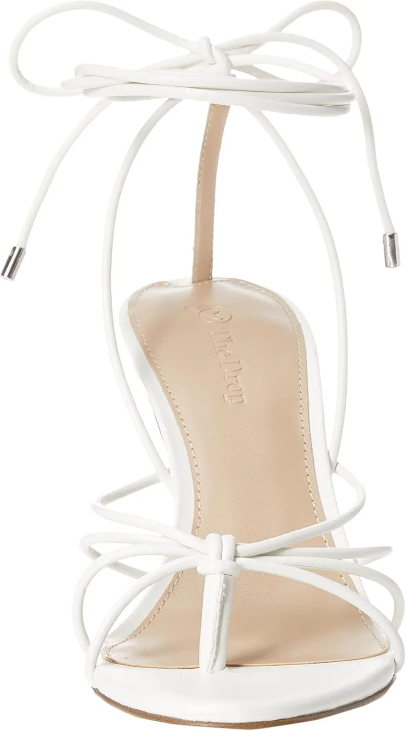The Drop Women's Archie Lace-up Strappy Heeled Sandal Open Toe Heels