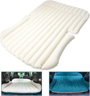 Thick Flocked Car Mattress Foldable Portable SUV Air Mattress for Car Trunk and Rear Seat | Leakproof Comfortable Resistant