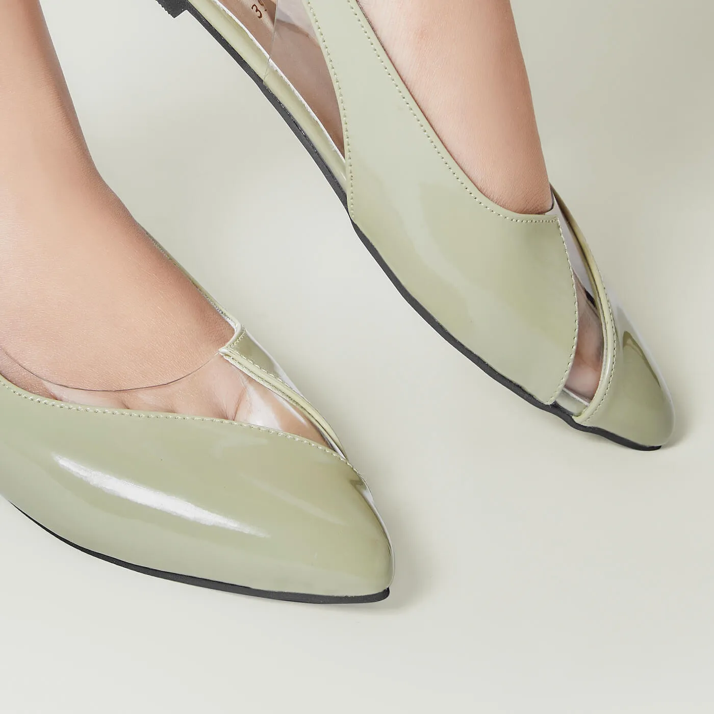 Transparent Pump - Green