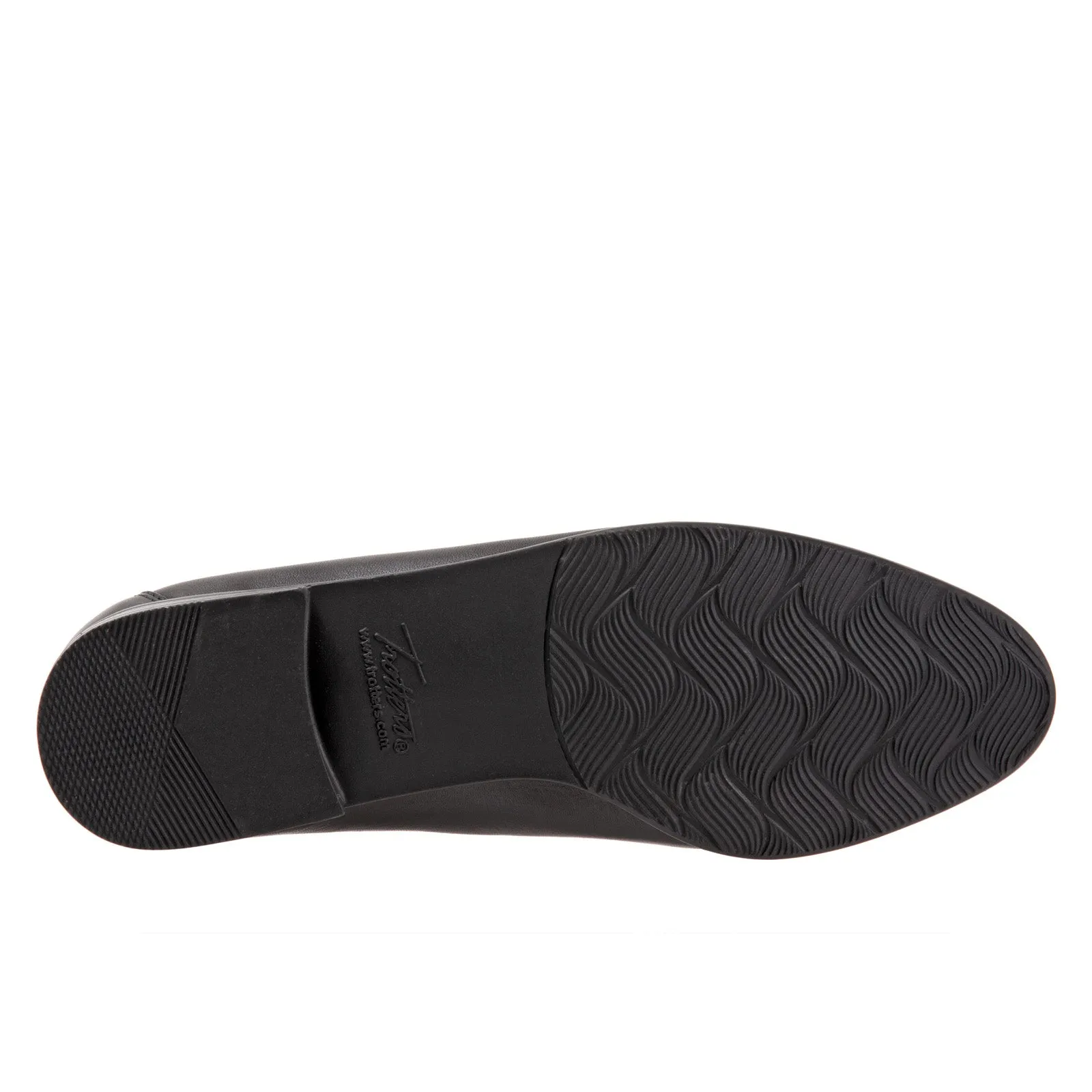 Trotters Liz Tassel T2224-001 Womens Black Narrow Loafer Flats Shoes