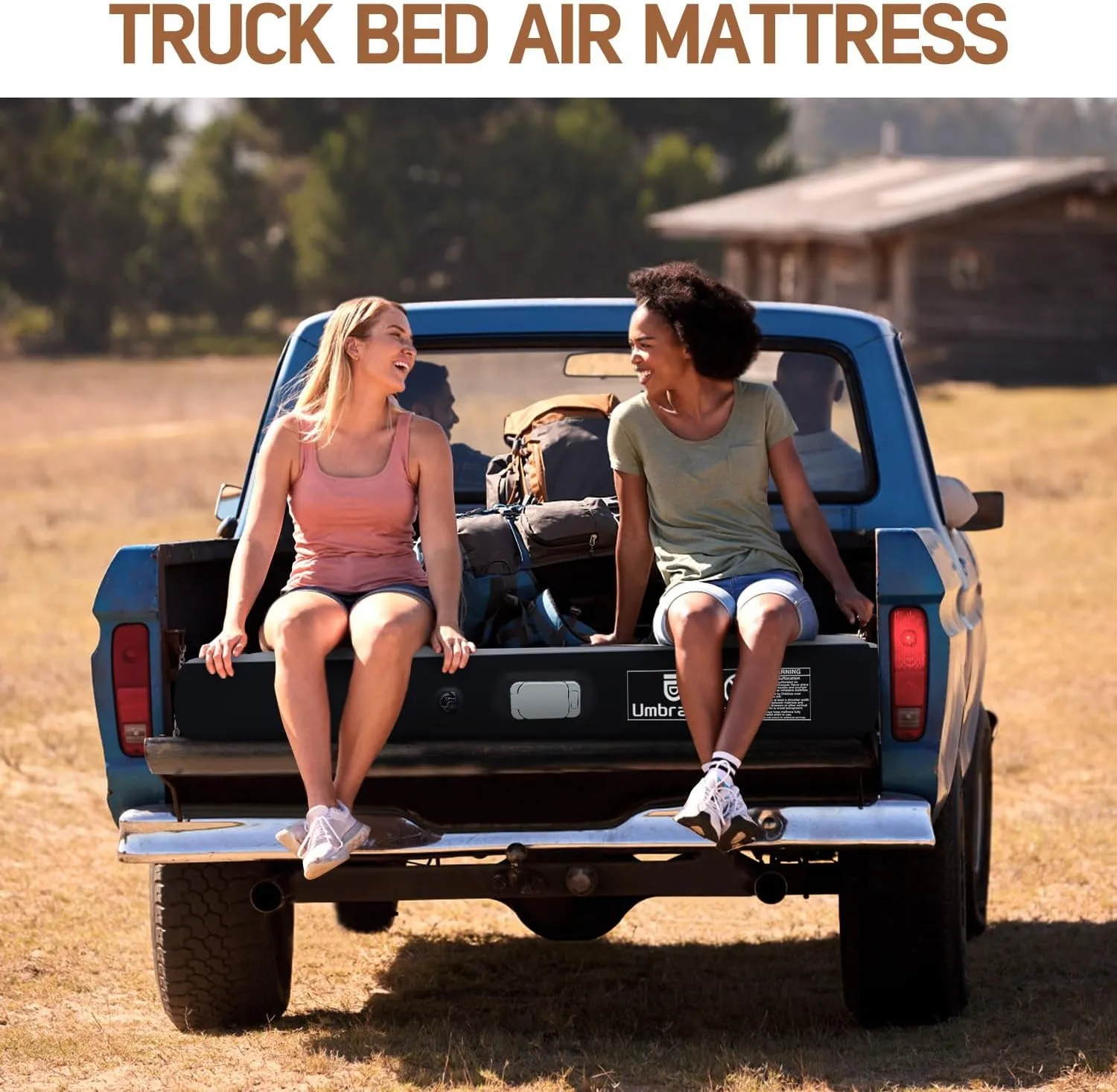 Umbrauto Air Mattress for 5.5-5.8ft Full Size Short Truck Beds, Inflatable Airbed with Rechargeable Wireless Air Pump