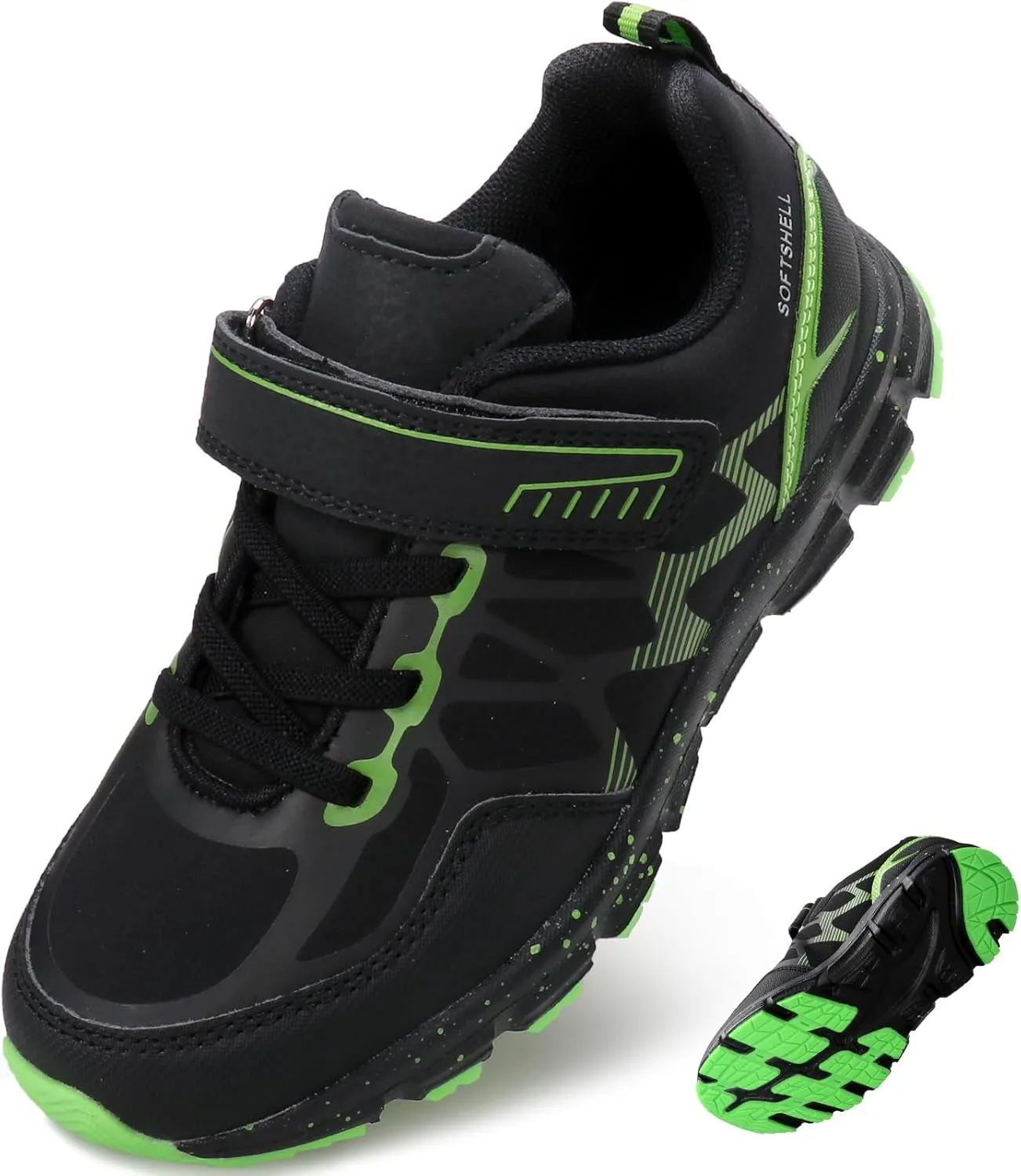 UOVO Boys Shoes Water Resistant Hiking Boots Kids Outdoor Walking Shoes Non Slip Ankle Athletic Sneaker Anti Collision Size 9.5 Toddler to 4.5 Big Kids