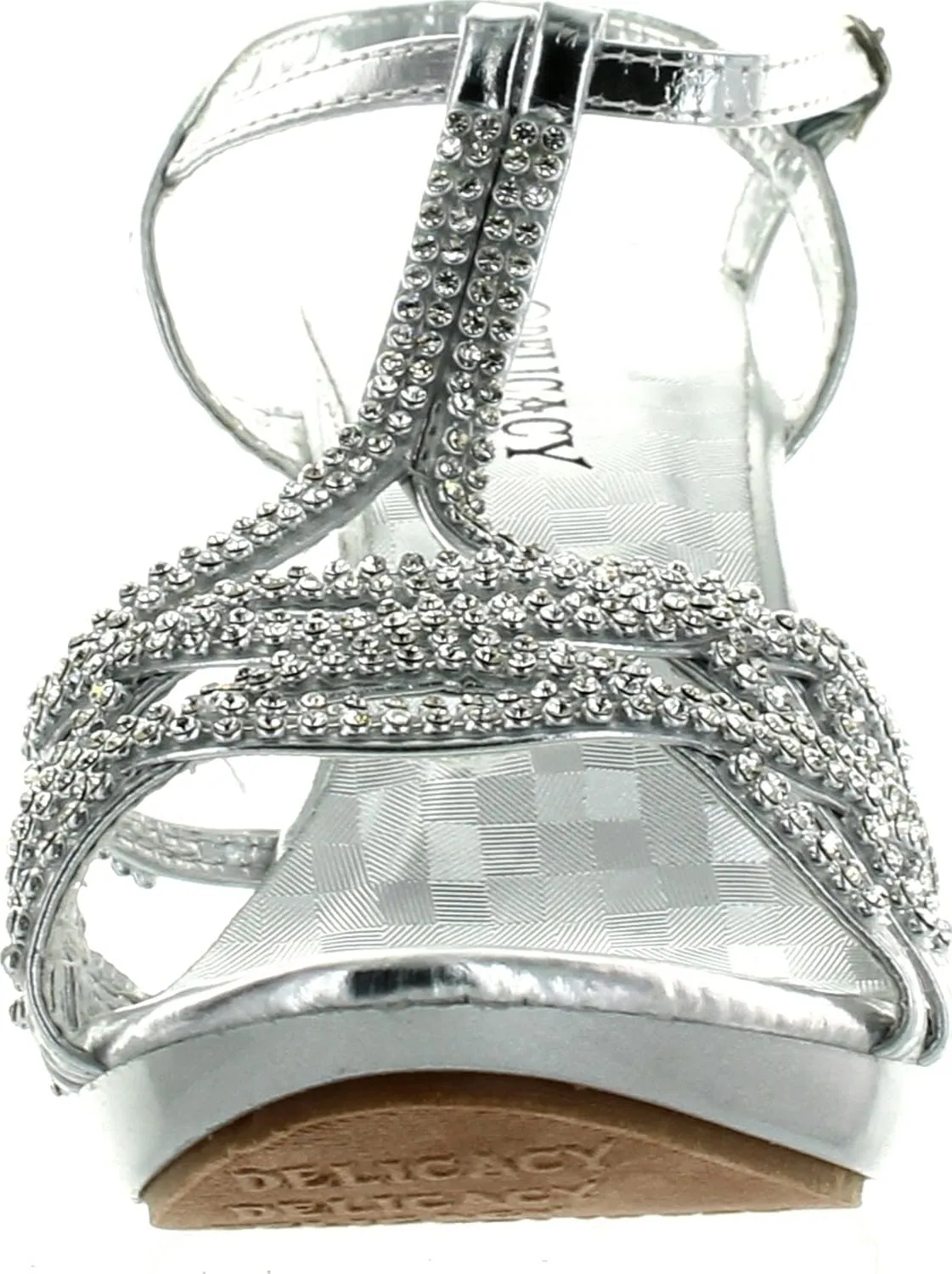 V-Luxury Delicacy Womens Essential74 Open Toe Rhinestone Strappy Stiletto High Heel Sandal Shoes