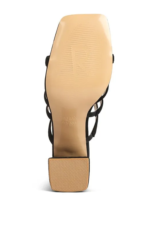 VALENTINA STRAPPY SUEDE SANDALS