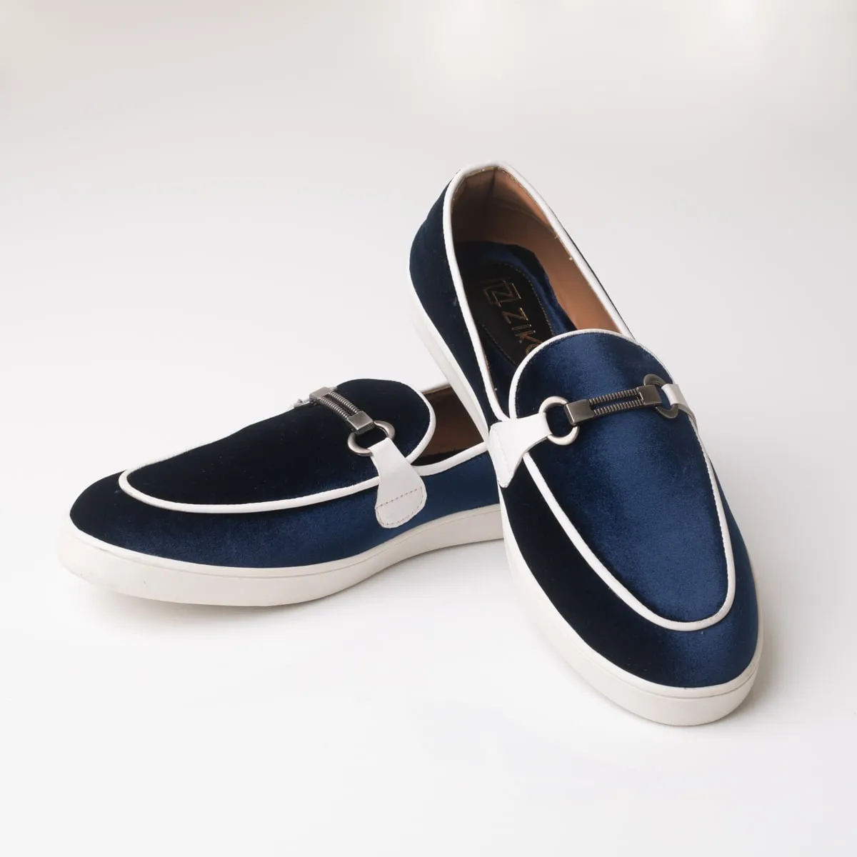 Velvet Blue Sneaker Inspired Shoes
