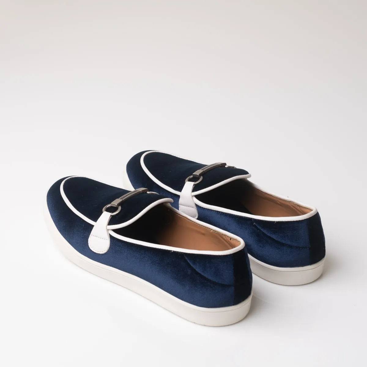 Velvet Blue Sneaker Inspired Shoes