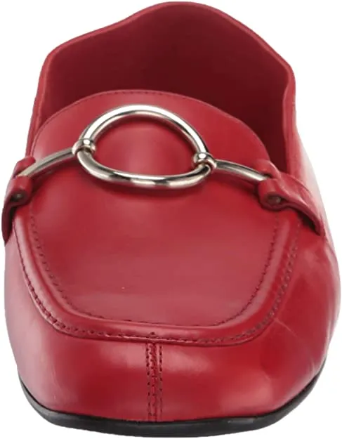 VIA SPIGA Women's Abby Loafer, Rouge Leather, 8 M US