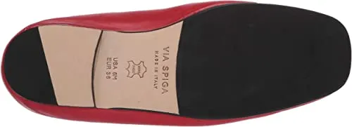 VIA SPIGA Women's Abby Loafer, Rouge Leather, 8 M US