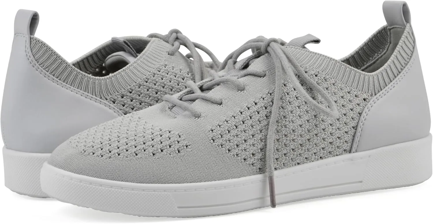 WHITE MOUNTAIN Women's Upscale Woven Knit Lace-Up Sneaker