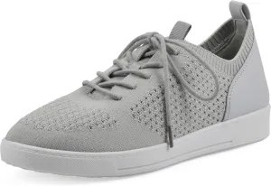WHITE MOUNTAIN Women's Upscale Woven Knit Lace-Up Sneaker