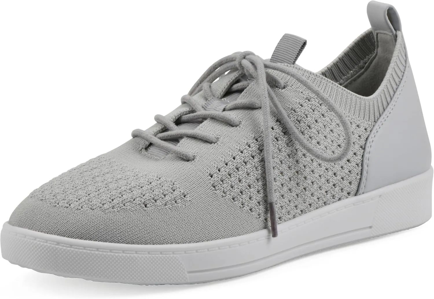 WHITE MOUNTAIN Women's Upscale Woven Knit Lace-Up Sneaker
